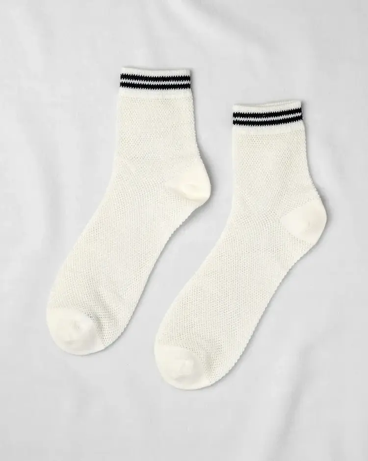 Unified Socks Mesh Sneaker Socks White