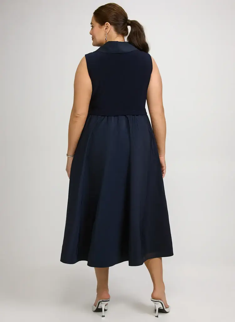 Joseph Ribkoff Silky Knit Fit & Flare Dress Midnight Blue