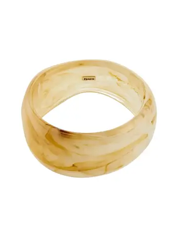 Pilgrim Jewellery AASE Maxi Bangle Marble Beige