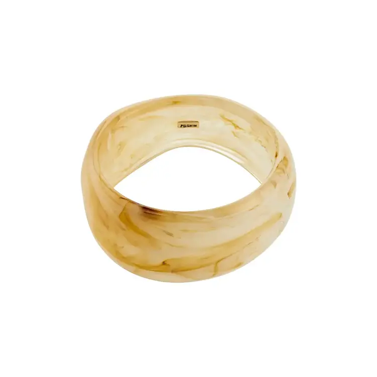 Pilgrim Jewellery AASE Maxi Bangle Marble Beige