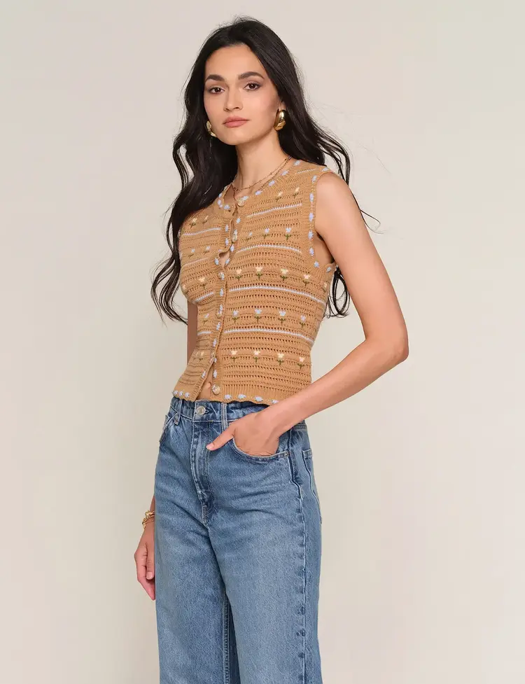 Heartloom Lucrezia Vest Camel