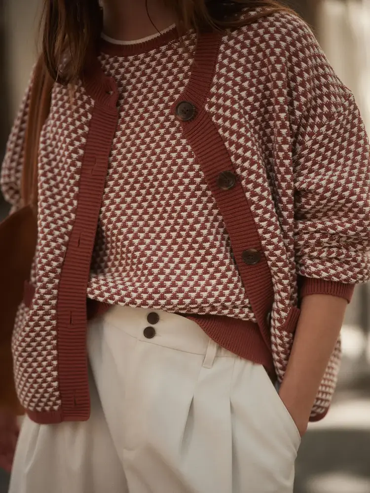 Varley Elmwick Knit Jacket Maple