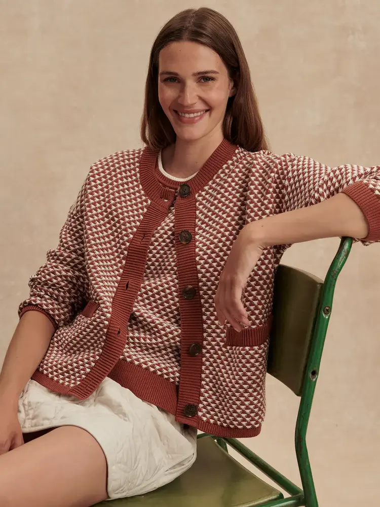 Varley Elmwick Knit Jacket Maple