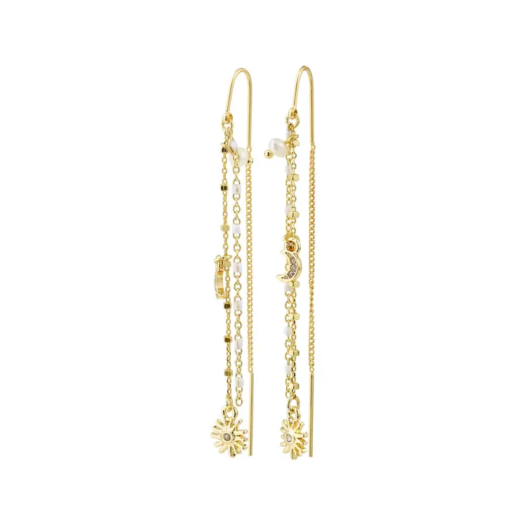 Pilgrim Jewellery MYLAN Chain Earrings Gold Plated