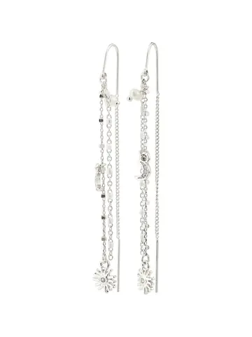 Pilgrim Jewellery MYLAN Chain Earrings Silver Plated