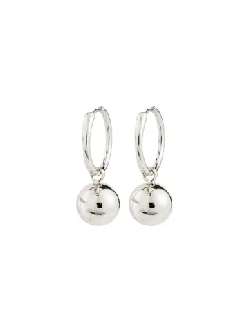 Pilgrim Jewellery AIR Hoop Earrings Silver Plated