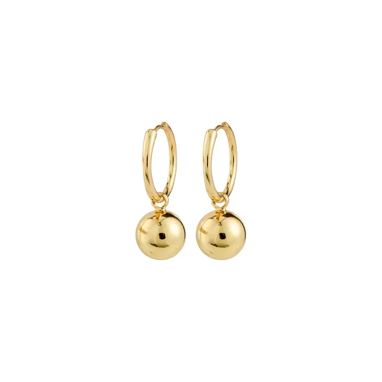 Pilgrim Jewellery AIR Hoop Earrings Gold Plated