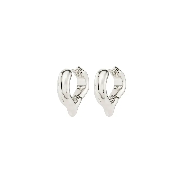 Pilgrim Jewellery IRIS Earrings Silver Plated 16 mm