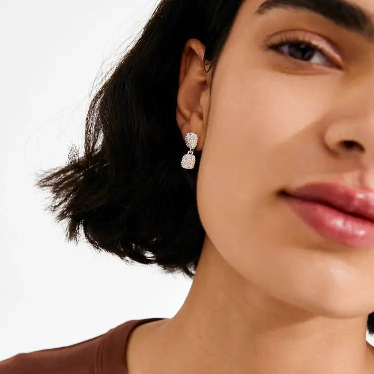 Pilgrim Jewellery EMBER Earrings Silver Plated