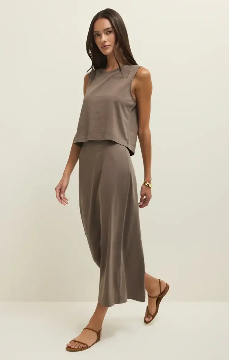 ZSupply Gail Midi Skirt Perfectly Taupe