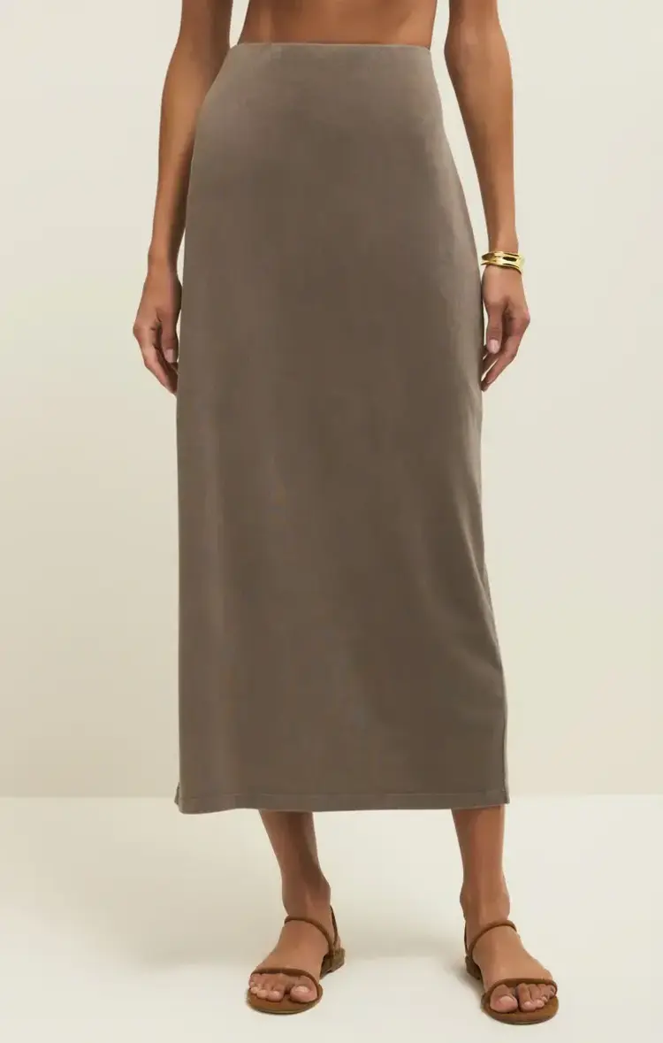 ZSupply Gail Midi Skirt Perfectly Taupe