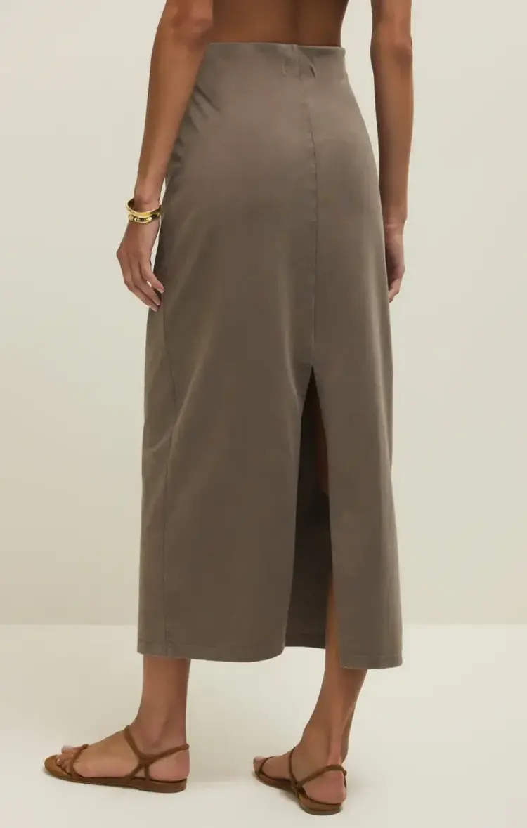 ZSupply Gail Midi Skirt Perfectly Taupe