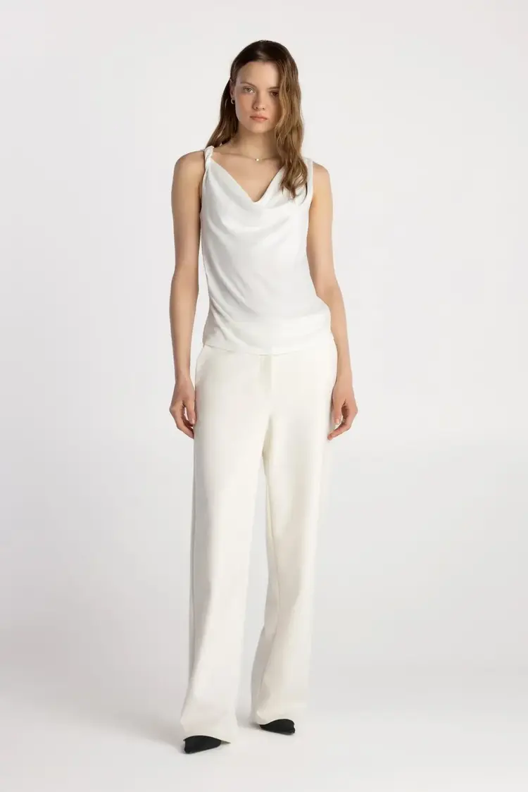 Pure & Simple The Salo Drape Top Birch