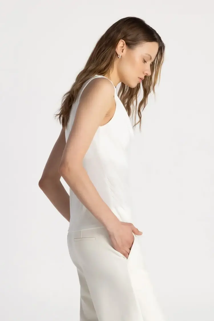 Pure & Simple The Salo Drape Top Birch
