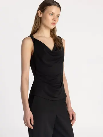 Pure & Simple The Salo Drape Top Shadow