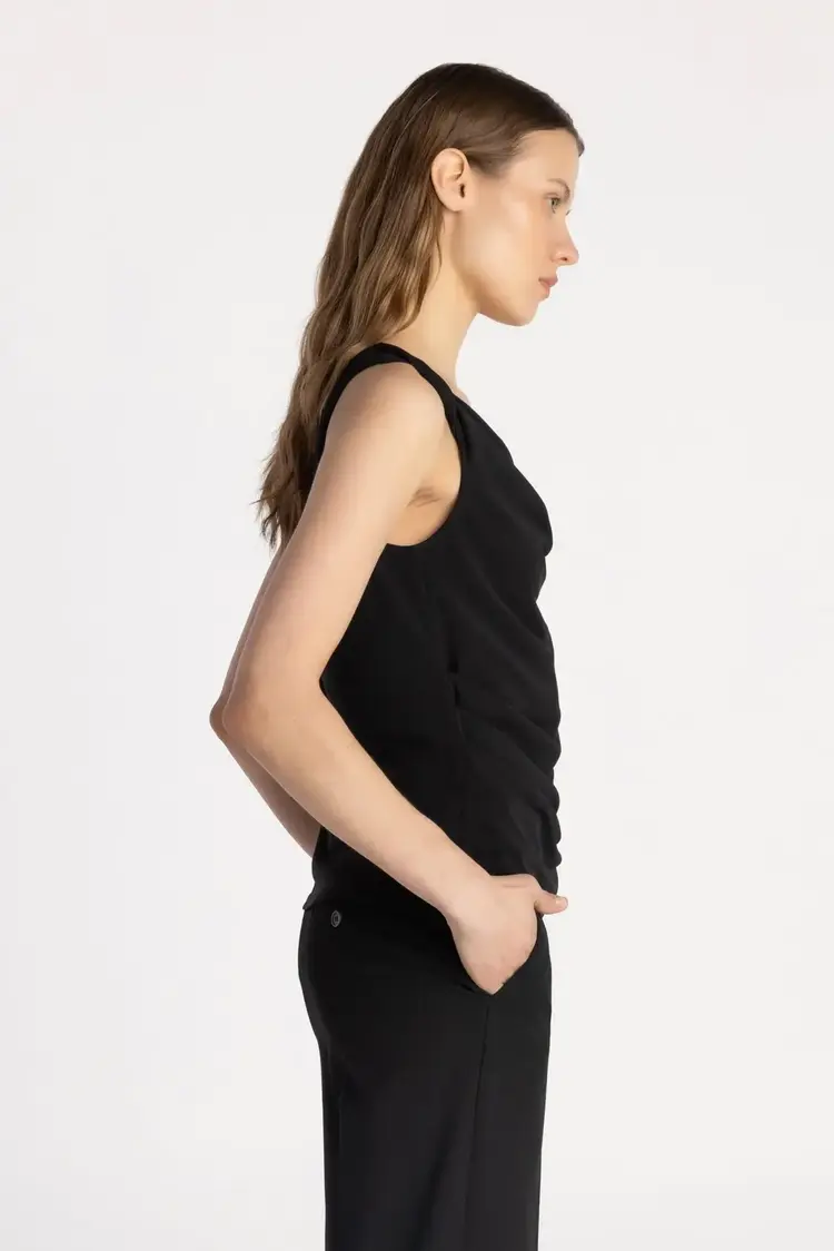 Pure & Simple The Salo Drape Top Shadow