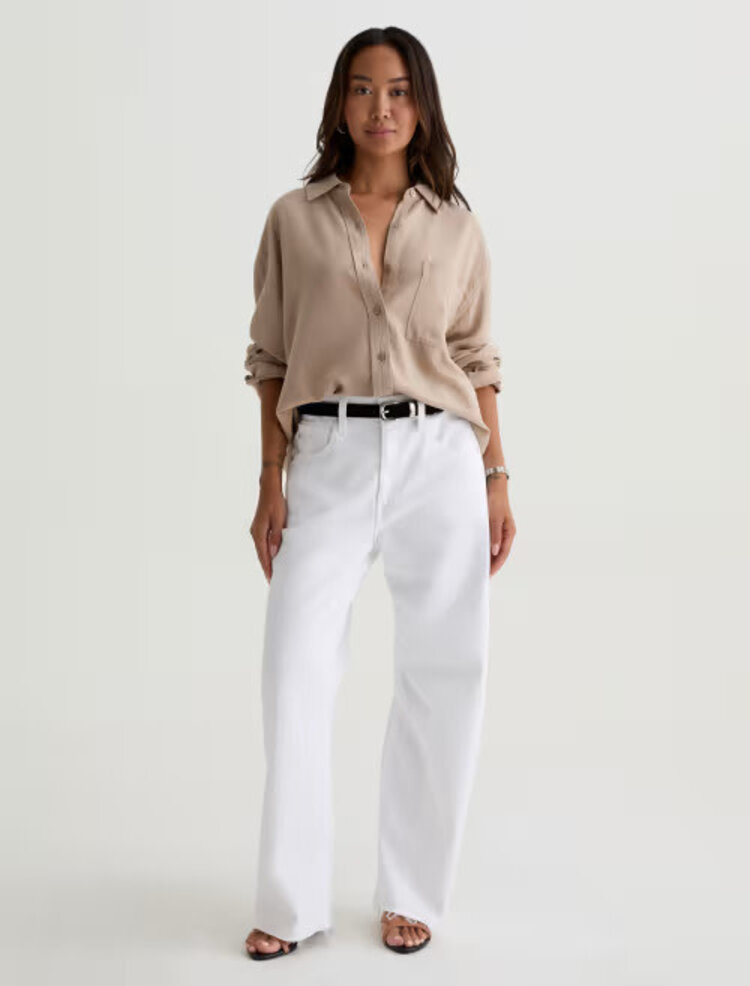 AG Denim Hattie Crop Jean Gallery White