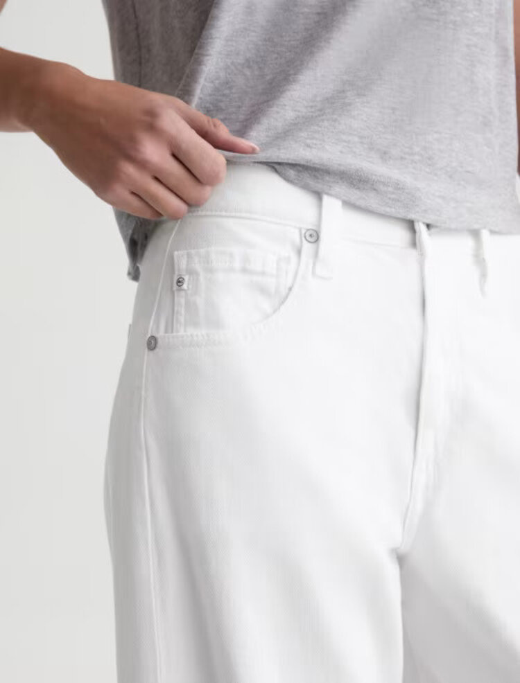 AG Denim Hattie Crop Jean Gallery White