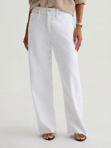AG Denim Hattie Crop Jean Gallery White