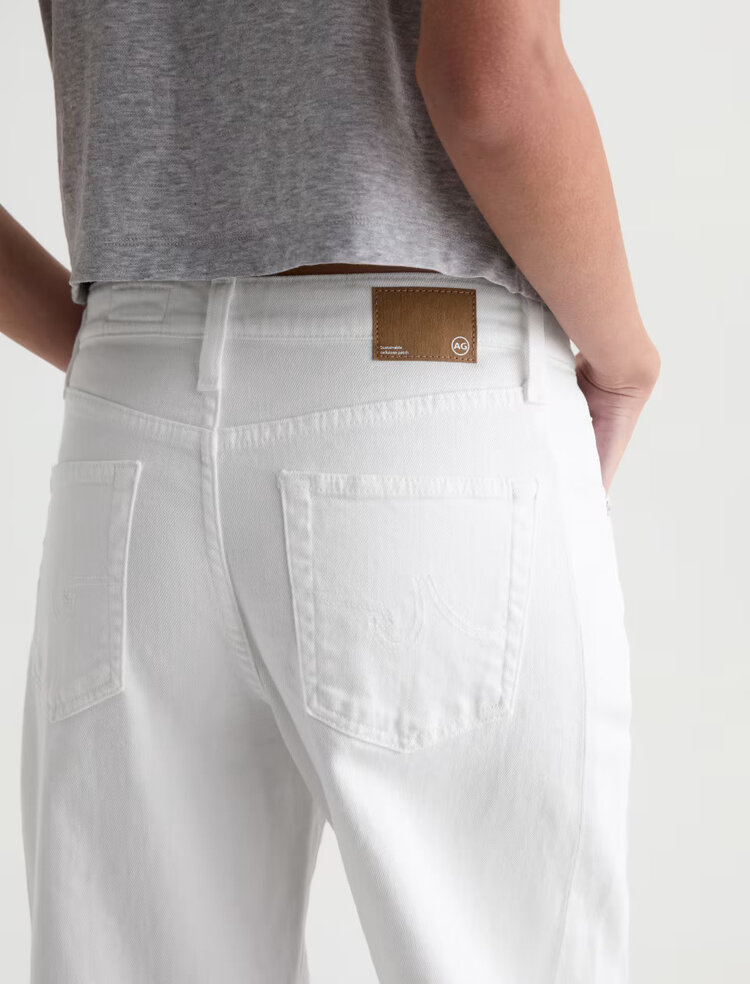 AG Denim Hattie Crop Jean Gallery White