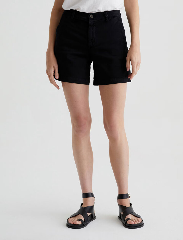 AG Denim Jude Short Sulfur Black