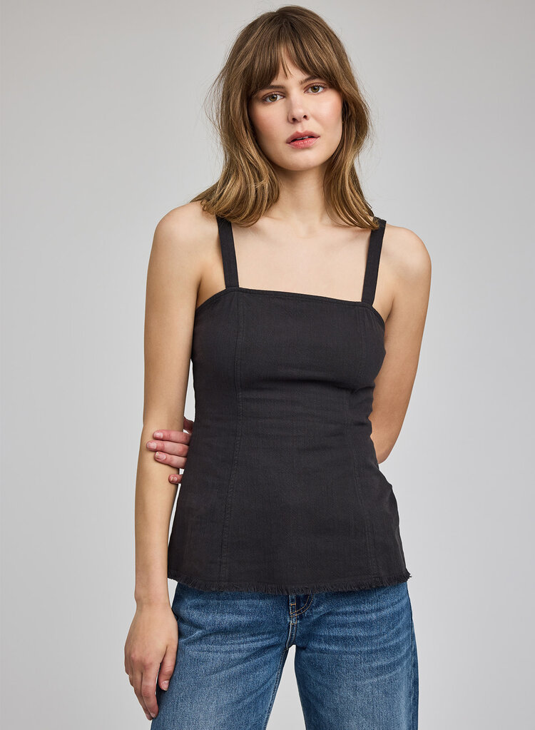Gentle Fawn Inez Tank Top Washed Black