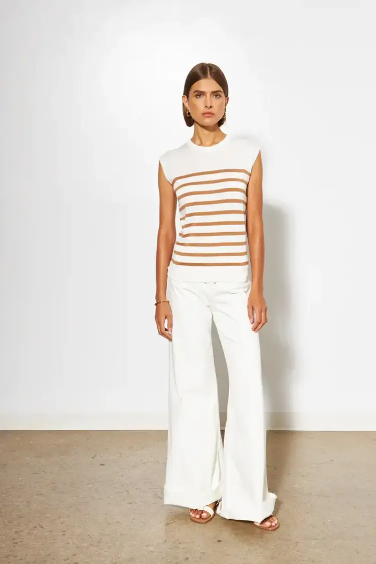 Line the Label Caro Top Cafe Au Lait