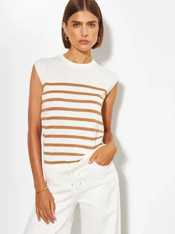 Line the Label Caro Top Cafe Au Lait