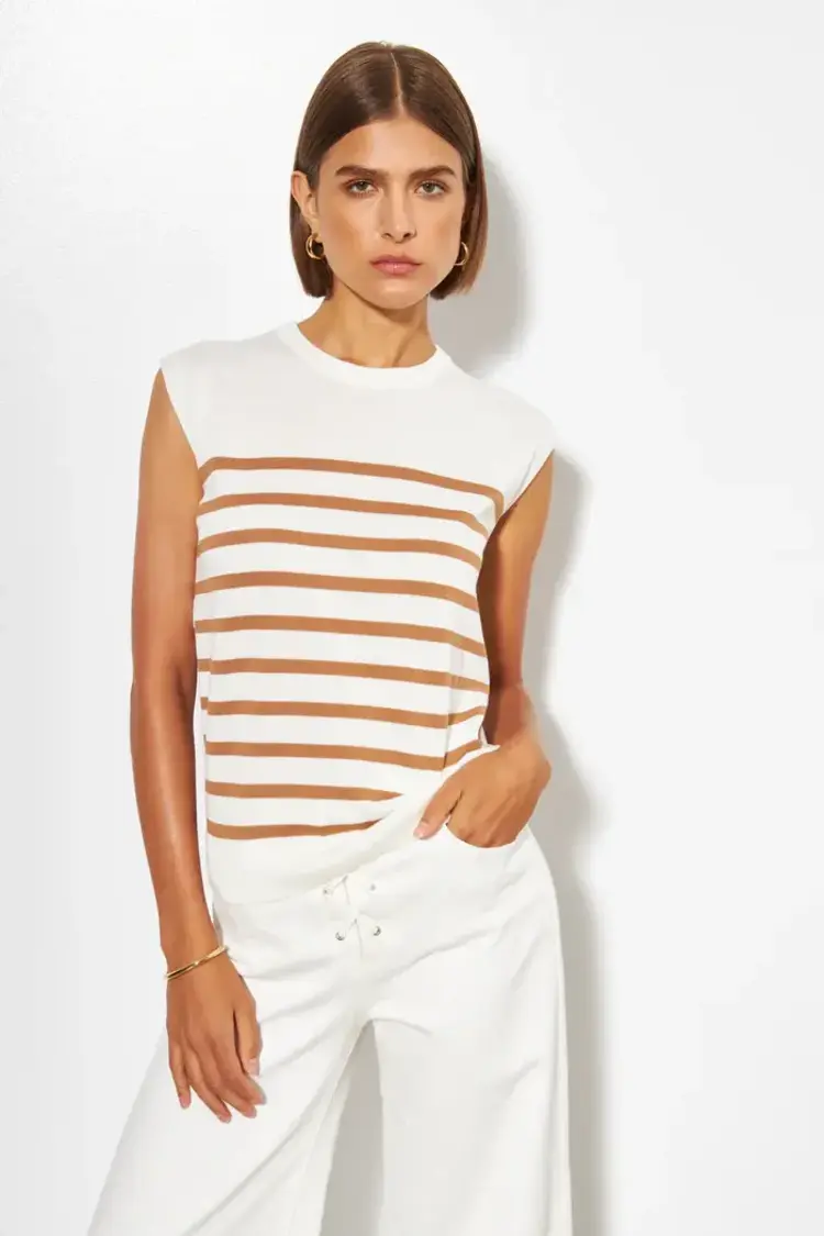 Line the Label Caro Top Cafe Au Lait