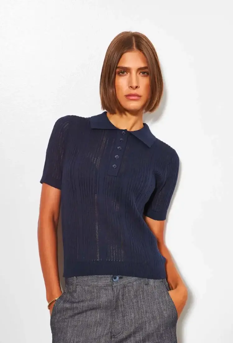 Line the Label Esme Knit Top Midnight