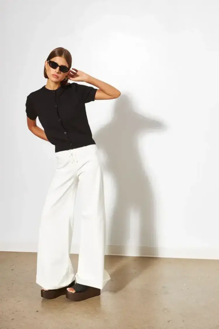 Line the Label Marlo Cardigan Caviar