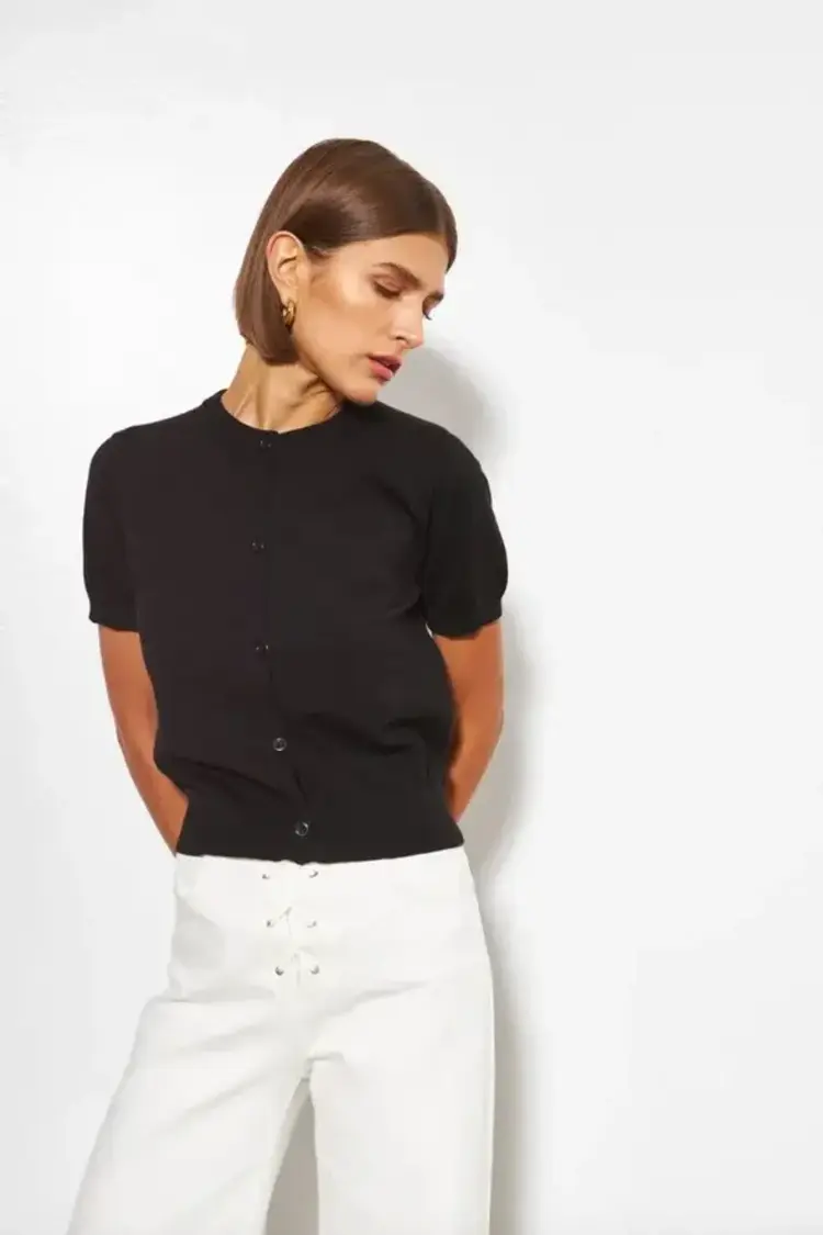 Line the Label Marlo Cardigan Caviar