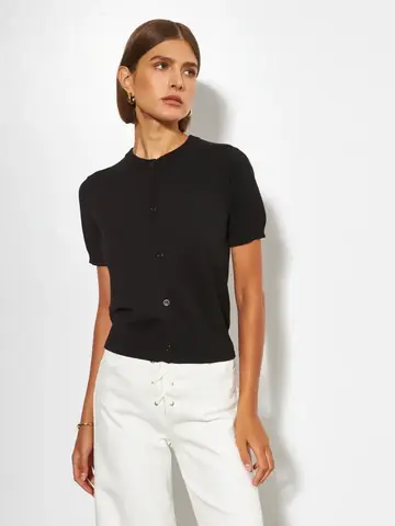 Line the Label Marlo Cardigan Caviar