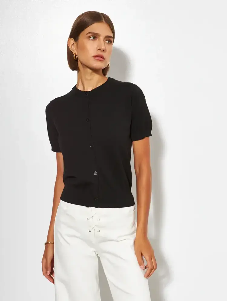 Line the Label Marlo Cardigan Caviar