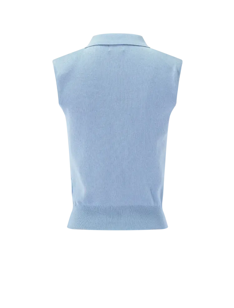 Line the Label SHILOH Vest Sweater Clear Water