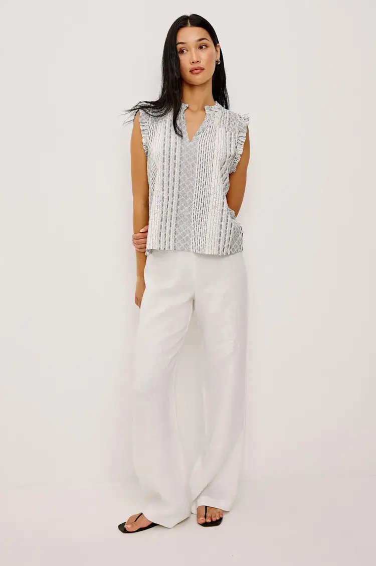 Rails Arlene Top Striped Eyelet