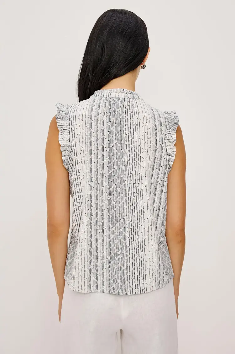 Rails Arlene Top Striped Eyelet