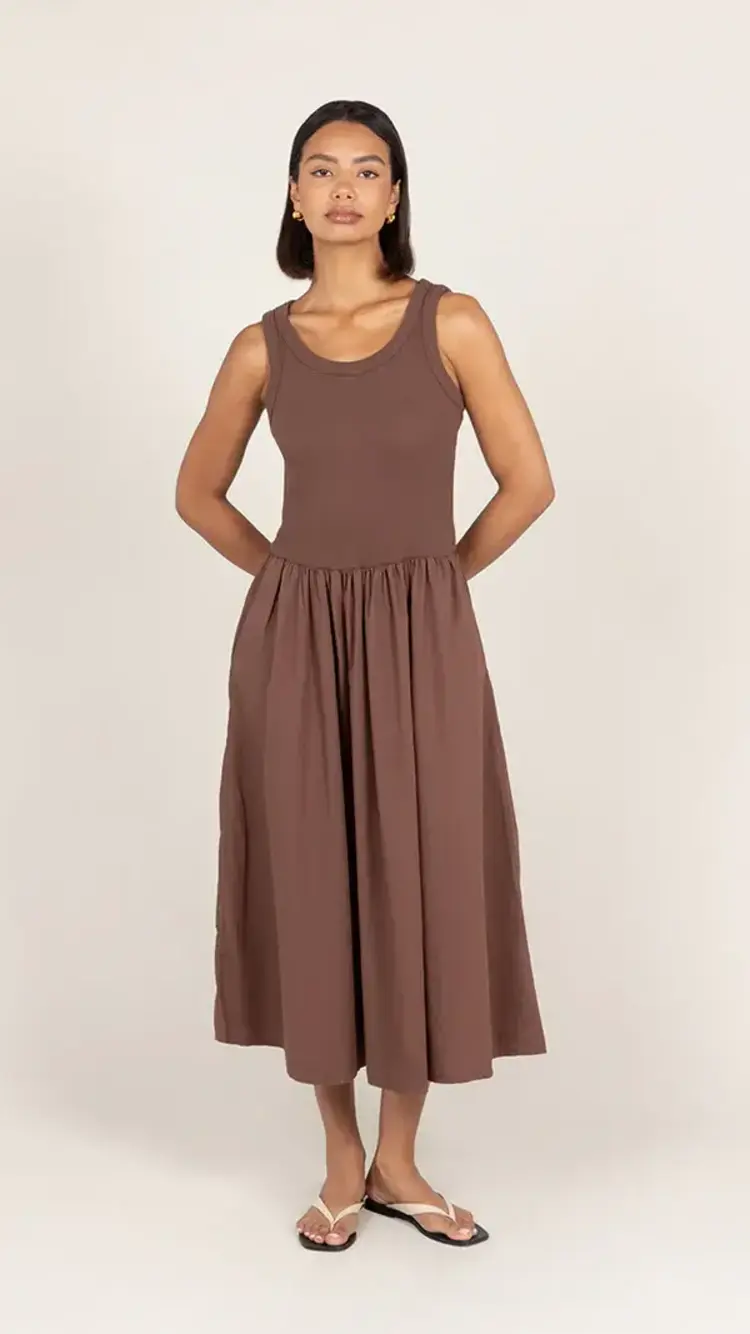 Charli London Marnie Dress Cocoa