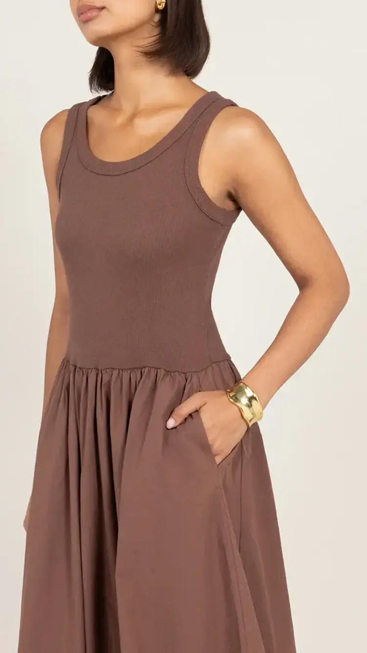 Charli London Marnie Dress Cocoa