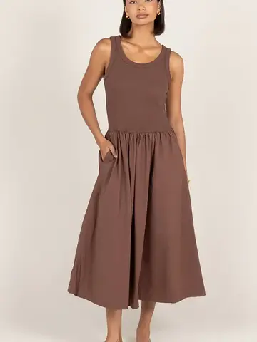 Charli London Marnie Dress Cocoa