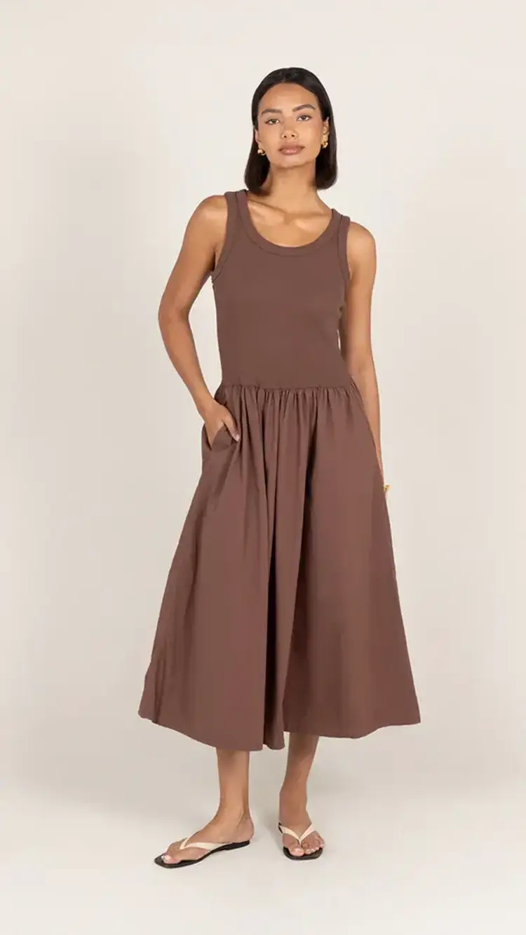 Charli London Marnie Dress Cocoa