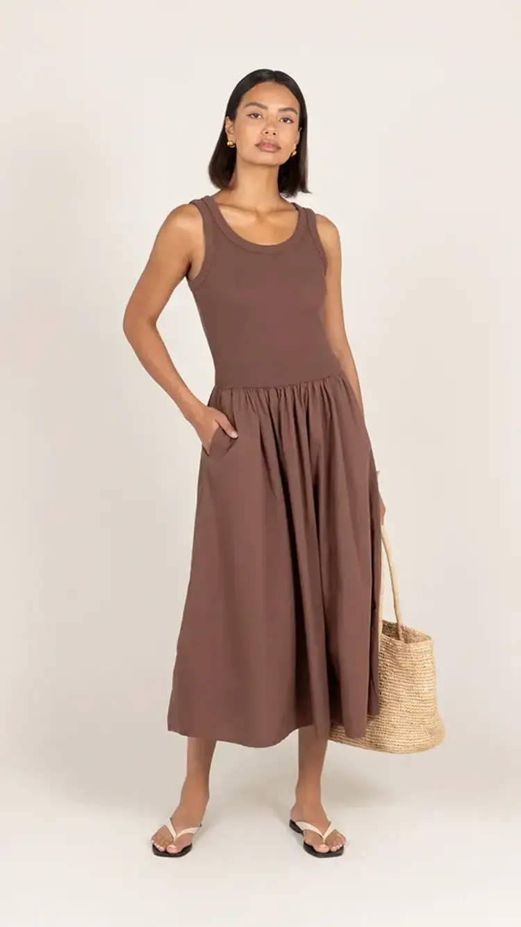 Charli London Marnie Dress Cocoa