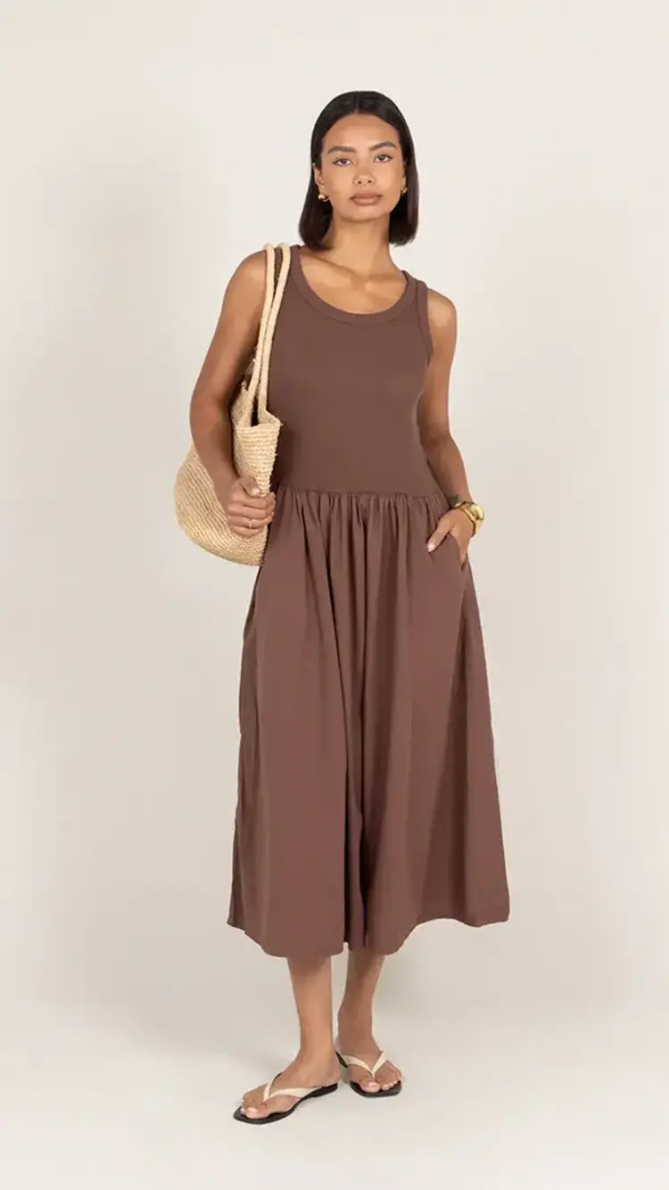 Charli London Marnie Dress Cocoa