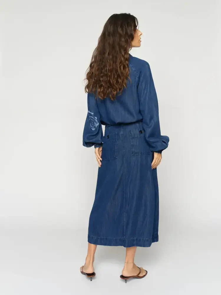 Mos Mosh Koda Dinem Skirt Dark Blue