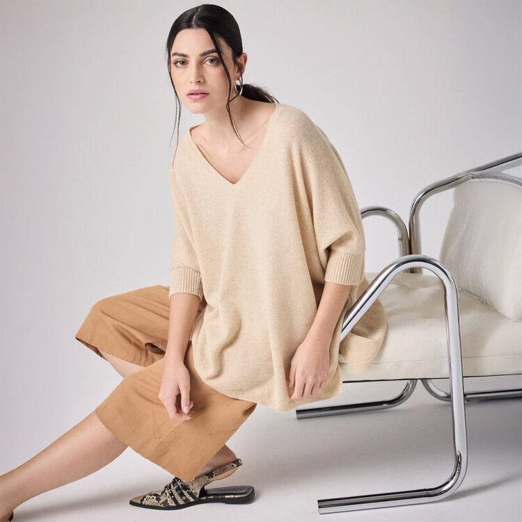 Notshy Cashmere Aimee Top Gris-Chine