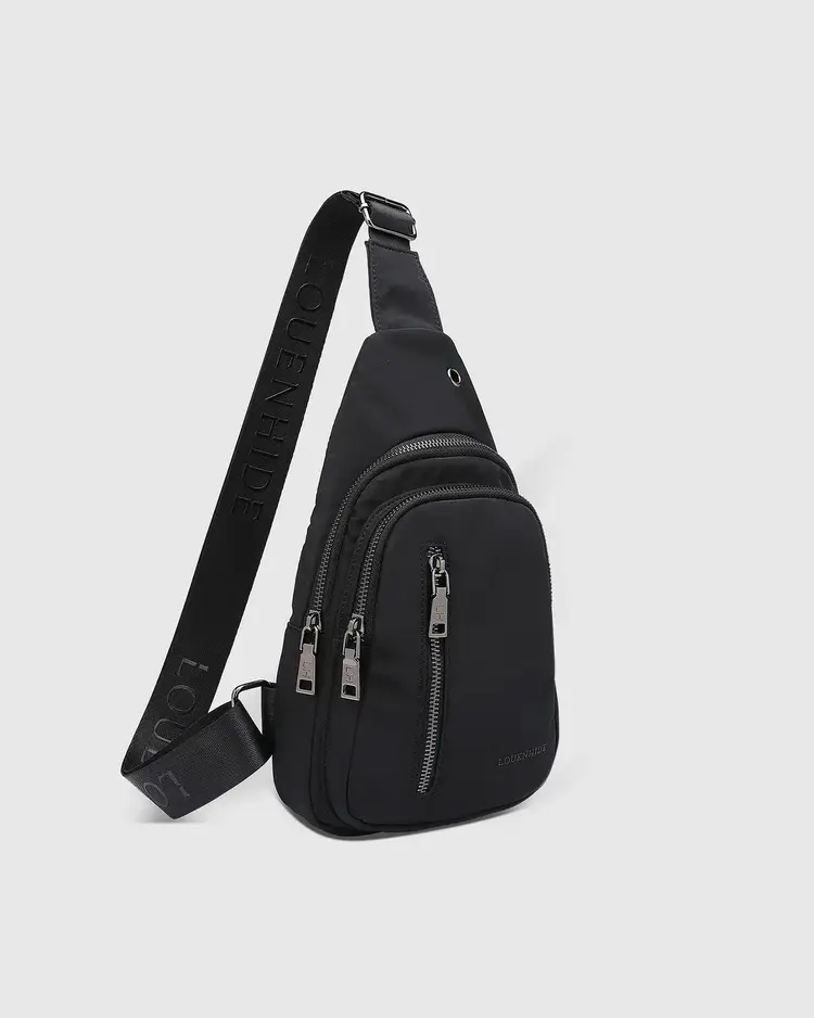 Louenhide Boyd Nylon Sling Bag Black