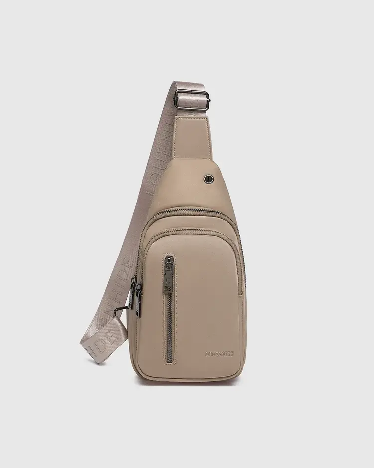 Louenhide Boyd Nylon Sling Bag Mocha