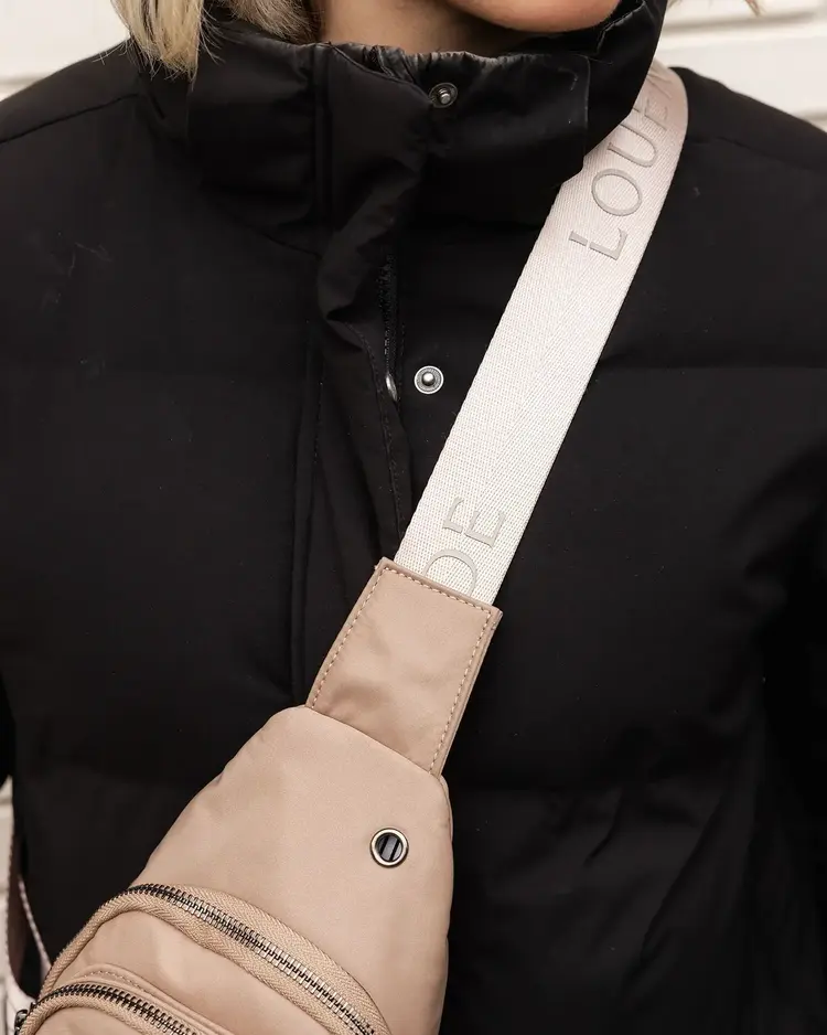 Louenhide Boyd Nylon Sling Bag Mocha