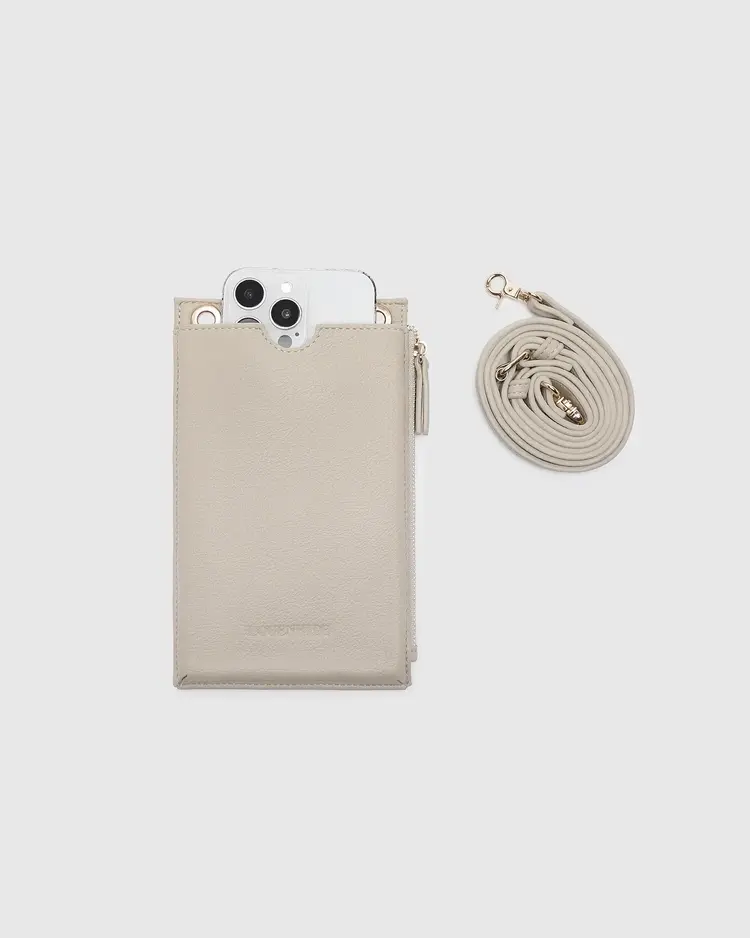 Louenhide Suki RFID Phone Bag Almond