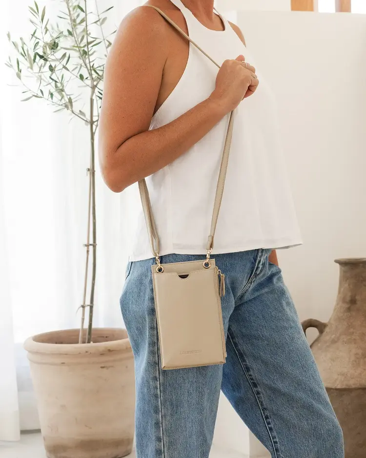 Louenhide Suki RFID Phone Bag Almond